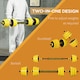 image 3 of HOMCOM 30KG Barbell & Dumbbell Set Fitness Exercise Home Gym Plate Bar Clamp Rod