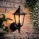 image 3 of ValueLights Black Traditional Wired Outdoor Security Lantern Wall Light