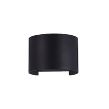 Fulton Integrated LED Wall Lamp Black, IP54