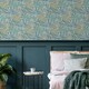 image 1 of Superfresco Easy Intrigue Aqua Wallpaper Blue | Blue