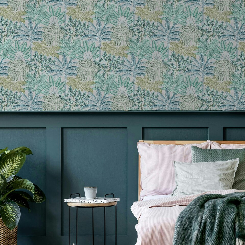 image 1 of Superfresco Easy Intrigue Aqua Wallpaper Blue | Blue