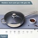 image 4 of Buckingham Stainless Steel Sauté Pan Induction Compatible with Stainless Steel Handles 24cm , 2.7 litre