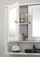 image 1 of Mirrored Bathroom Cabinet White