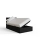 image 7 of Side Lift Ottoman Storage Bed Single Black | Black | Black