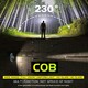 image 3 of Goodyear LED Head Torch Rechargeable Headlamp COB Motion Sensor Waterproof Light