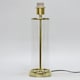 image 5 of Aura - Satin Brass Table Lamp with Green Pleated Velvet Shade | Gold | Satin brass plate with clear glass detail and green pleated velvet | 1