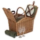 image 1 of 2 Person Butterfly Lidded Fitted Wicker Picnic Basket