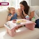 image 4 of GEEZY Pink Plastic Portable Bed Tray With Storage