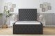 image 1 of Sloomy Vienna Graphite Dumfries Bed Frame With Mattress With 50" Upholstered Headboard 2'6 Small Single