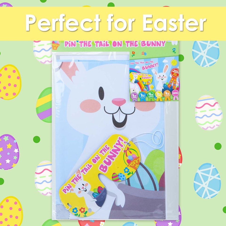 image 1 of vfm-estore Easter Pin the Tail on the Bunny Game 50cm x 63cm Multicolour