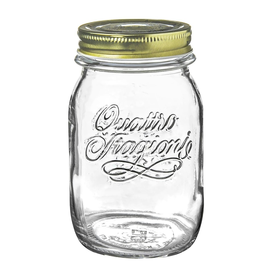image 1 of Bormioli Rocco Quattro Stagioni Glass Preserving Jars - 500ml - Clear - Pack of 4