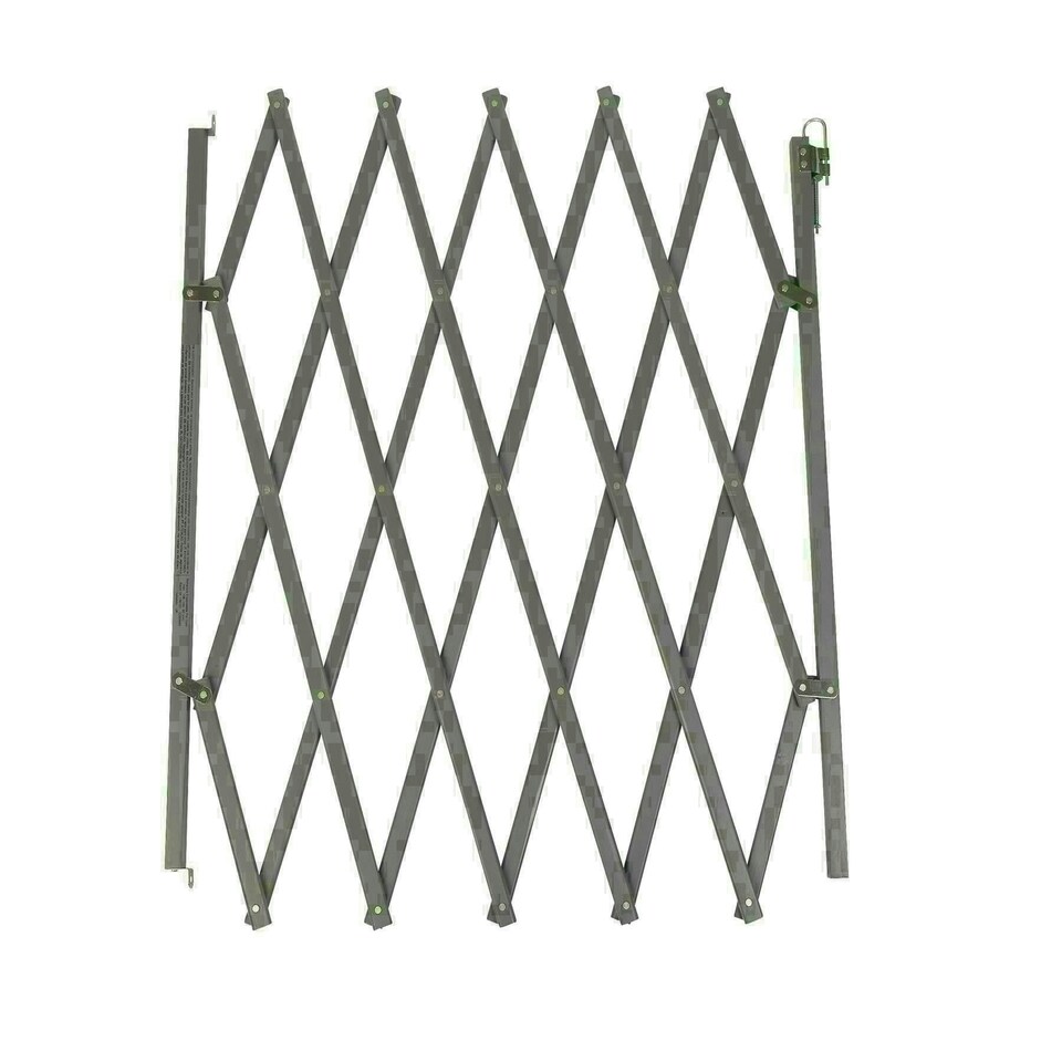 image 1 of Bettacare Expandable Pet Barrier, 60cm - 108cm, Grey, Wooden, Retractable Dog Safety Gate, Barrier for Puppy and Dog
