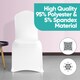 image 5 of 220GSM White Spandex Chair Cover Stretch Fabric, Premium Quality Slipcovers