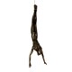 image 10 of Large x3 Bronze Colour Climbing Men With Nail Caps Wall Hanging Ornaments Art Installation Sculptures of Climber Figures on Realistic Metal Wires