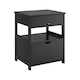 image 1 of SoBuy Bedside Table with 2 Drawers & Shelf, Black, 17.3x14.9x22.0 inches, 11.45 kg - FRG258-SCH
