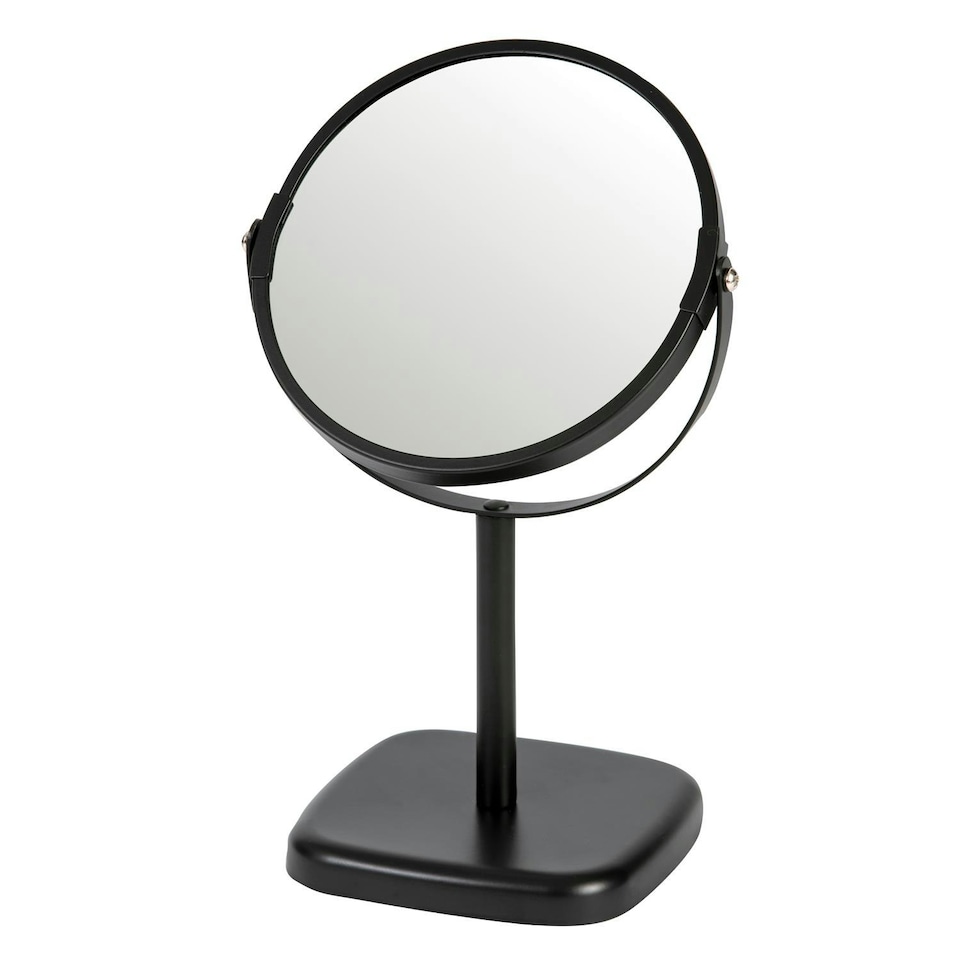 image 1 of Showerdrape Capri Black 2x Magnifying Vanity Mirror