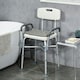 image 2 of HOMCOM Aluminium Shower Chair Adjustable Bath Stool for Senior Disabled Pregnant