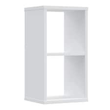 Mauro 1 Shelf Storage Unit in White High Gloss/White