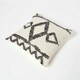 image 5 of Homescapes Koba Handwoven Traditional Black & Cream Cushion - 45 x 45 cm | Cream | 45 x 45 cm | 1