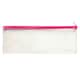 image 1 of Janrax 13x5" Pink Zip Clear Exam Pencil Case