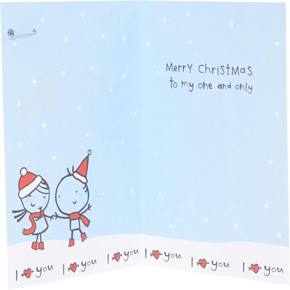 image 1 of Cute Benny Best Husband Christmas Card with Badge