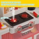 image 5 of Living and Home Play House Kitchen Set With 63PCS Kitchen Accessories - Pink