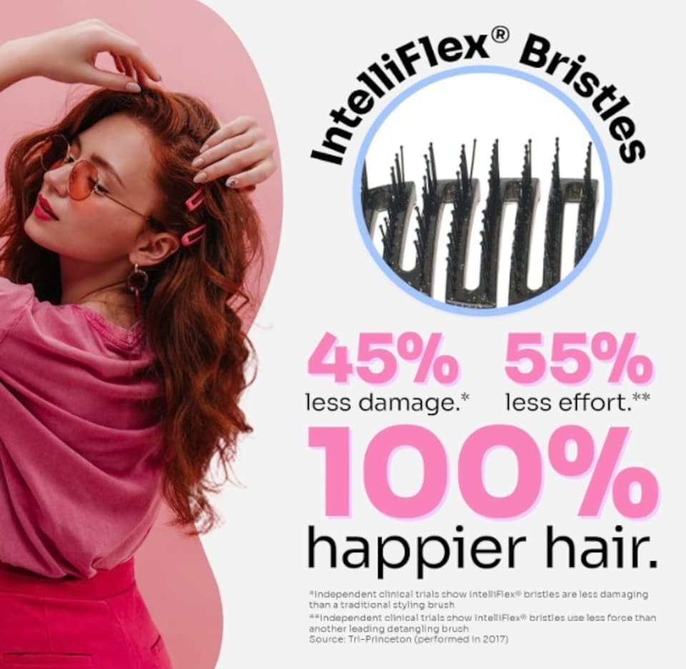 image 1 of WetBrush Shower Detangler, Intelliflex Bristles, Black Glitter