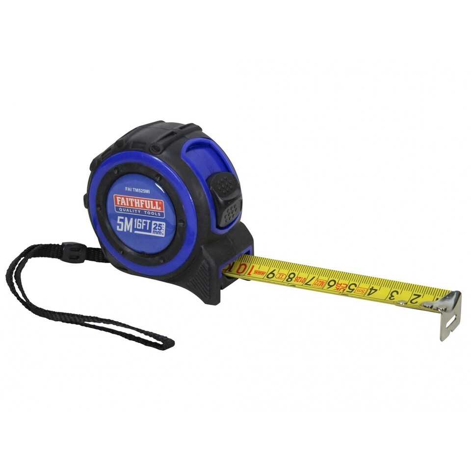Faithfull Trade Tape Measure - Multi Colour - 5m/16ft
