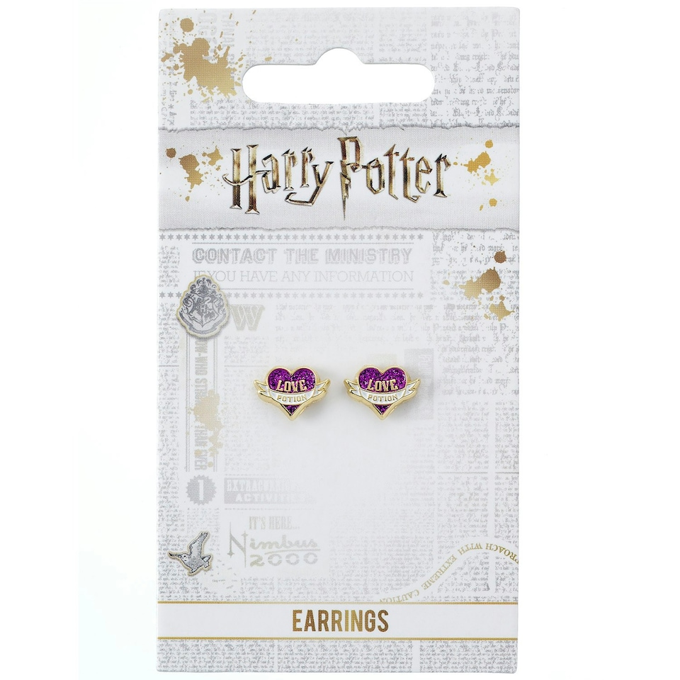 image 1 of Official Harry Potter Gold plated Love Potion Stud Earrings WES0053