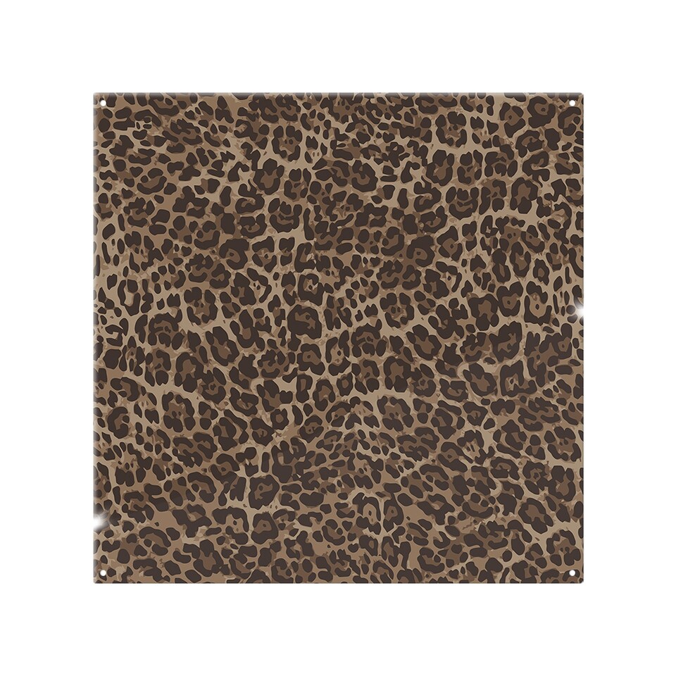 image 1 of Leopard Print Splash Back | White