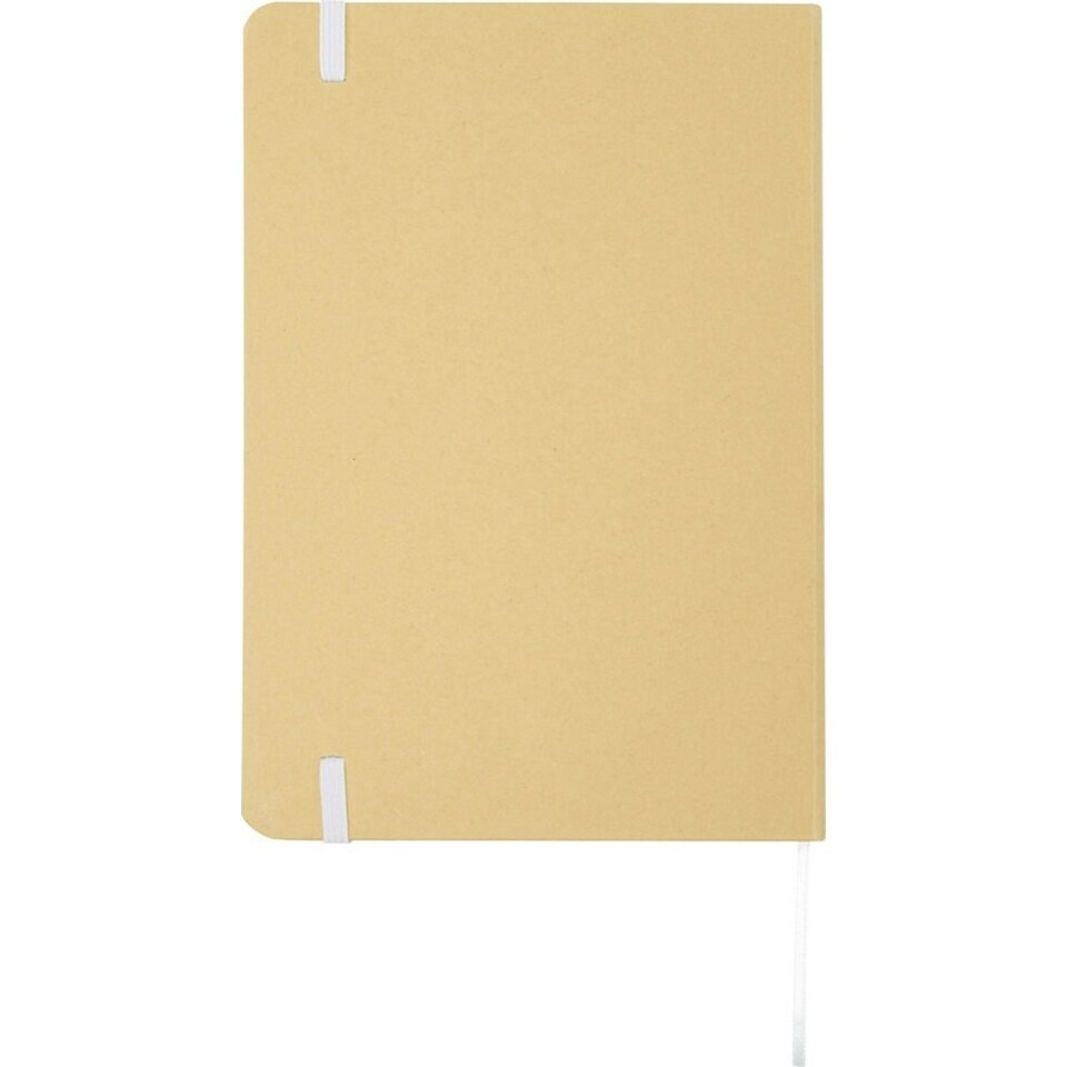 image 1 of Nelida Hard Cover Recycled A5 Notebook - White - One Size