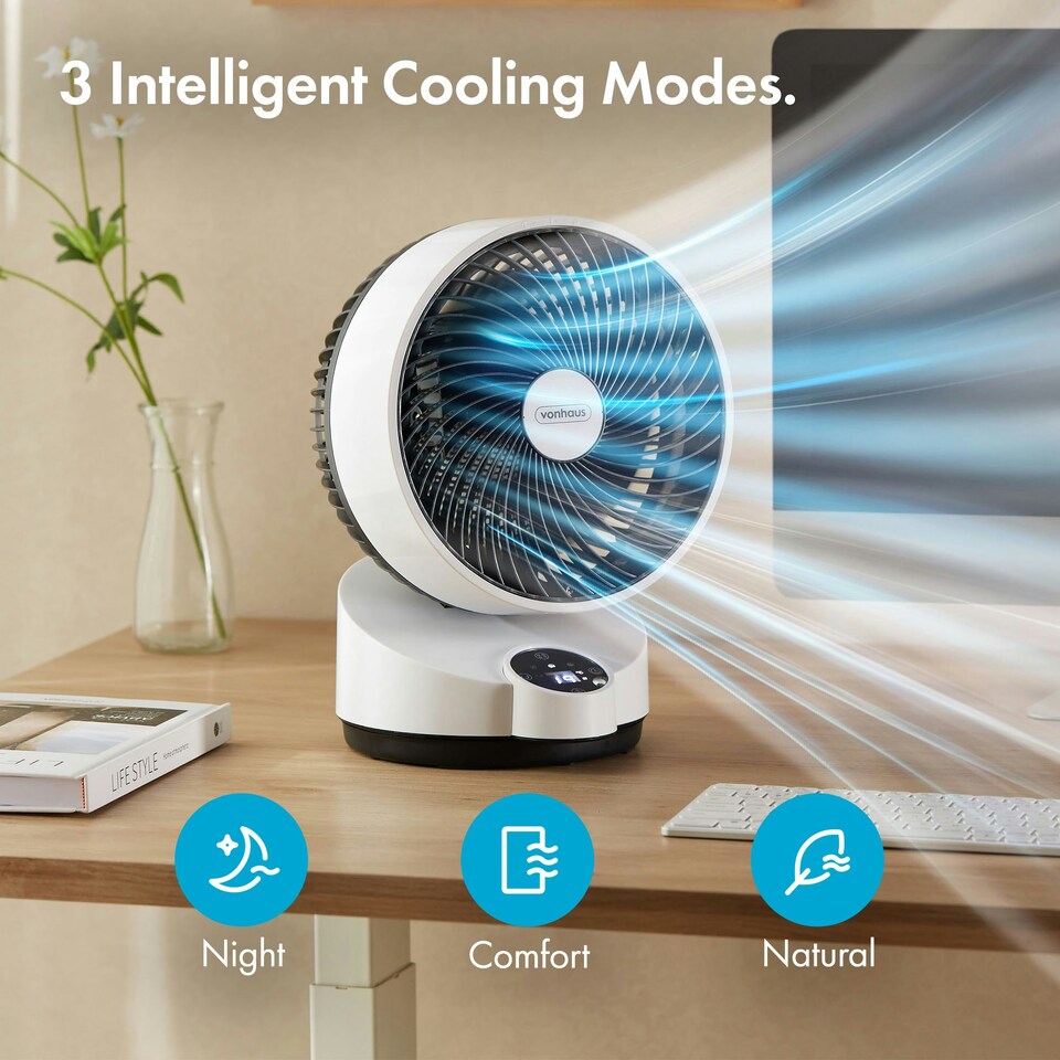 image 1 of VonHaus AC Air Circulation Desk Fan