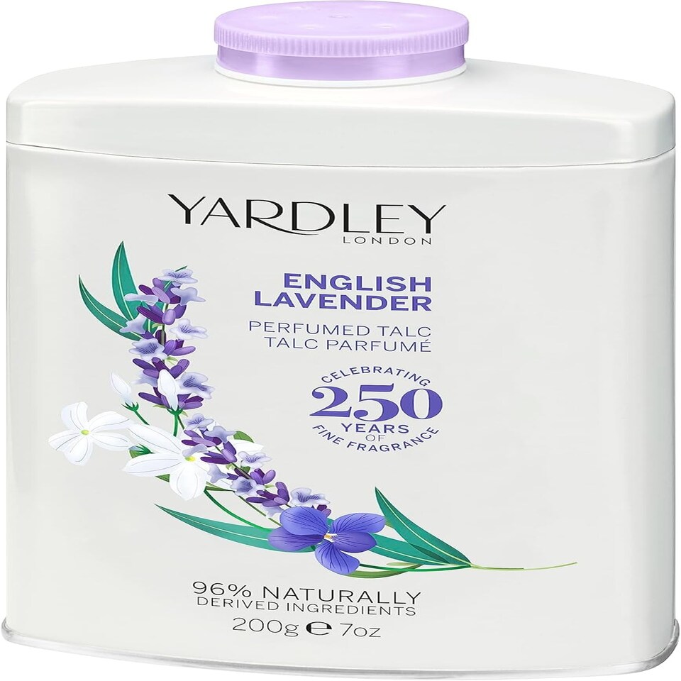 image 1 of Yardley English Lavender Body Powder 200g Pack of 2 White