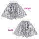 image 5 of White Polka Dot Skirt With Black Dots & Dalmatian Headband And Tail White | M
