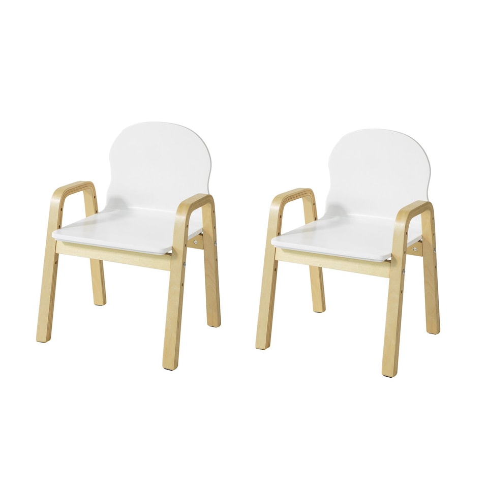 image 1 of SoBuy KMB24-Wx2,Set of 2 Kids Chairs Wooden Children Chairs