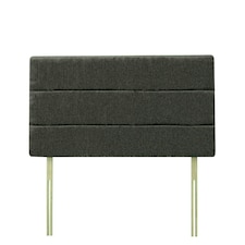 Milan Charcoal Chenille Headboard Super King | Multi