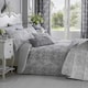 image 1 of Homescapes French Toile Patterned Duvet Cover Set, Double | Grey