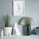 image 7 of Modern Rechargeable Mushroom Table Lamp in Forest and Olive Green - Touch Dimmer | Green