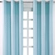image 1 of Homescapes Cotton Stars Blue Ready Made Eyelet Curtain Pair - 137 x 182 cm Drop | Blue | Blue
