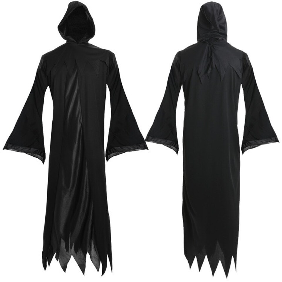 image 1 of Evil Dog Lady Costume - Gloves, Boa & Cig Holder Black | XL