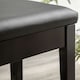 image 8 of HOMCOM Classic Piano Bench Stool, PU Leather Padded Keyboard Seat Black