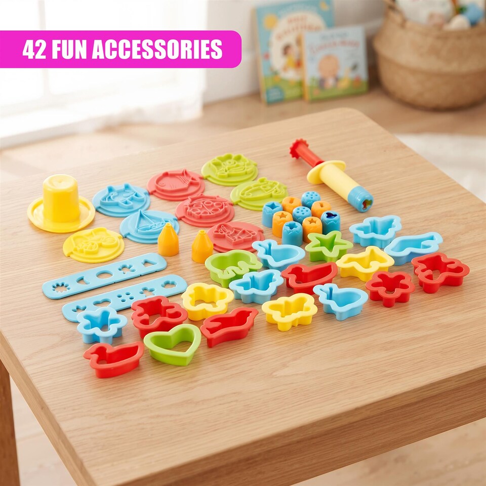image 1 of The Magic Toy Shop Big Dough Set Creative Modeling Play Kit Multi Color