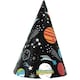 image 2 of Outer Space Party Cone Hats - Pack of 8