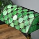 image 8 of HOMCOM Stained Glass Table Lamp, Vintage Lamp with Green Handmade Shade