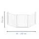 image 2 of BabyDan Olaf XX Wide Wall Mounted Safety Gate & Fireguard 90 - 278cm White
