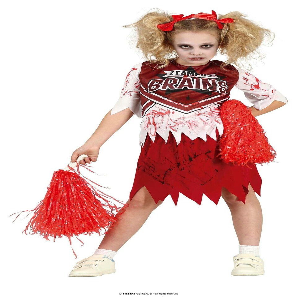 image 1 of Fancy Dress Child Zombie Cheerleader - 7-9 Years