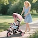 image 2 of AIYAPLAY 6 in 1 Kids Trike, Toddler Tricycle with Parent Handle, Pink