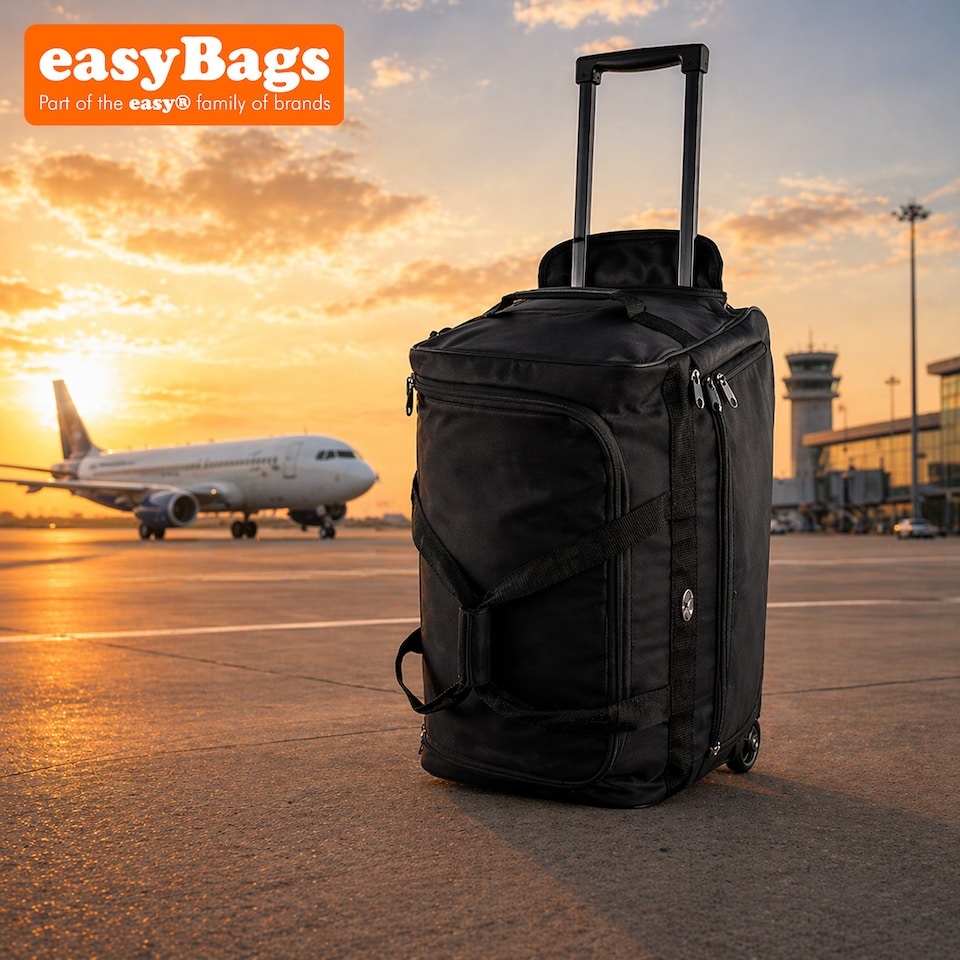 image 1 of Large Travel Holdall Cargo Suitcase On Wheels Duffel Bag Sizes 34 Inch