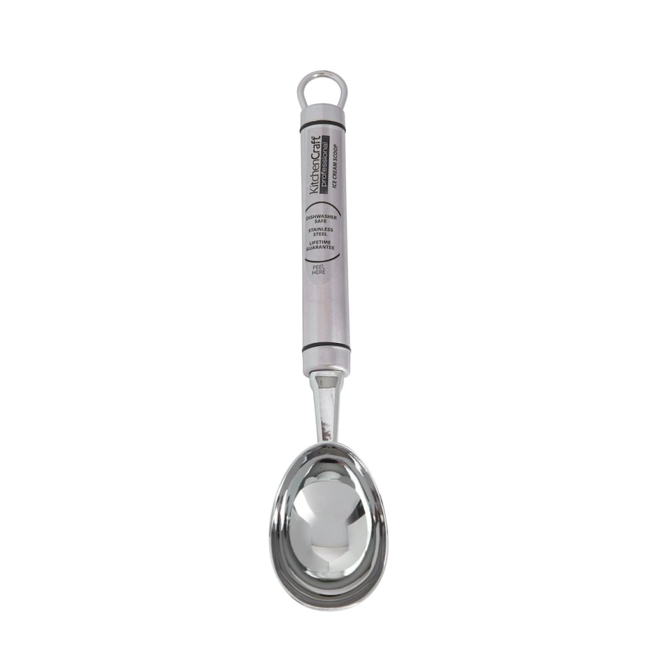 image 1 of KitchenCraft Ice Cream Scoop Silver Stainless Steel