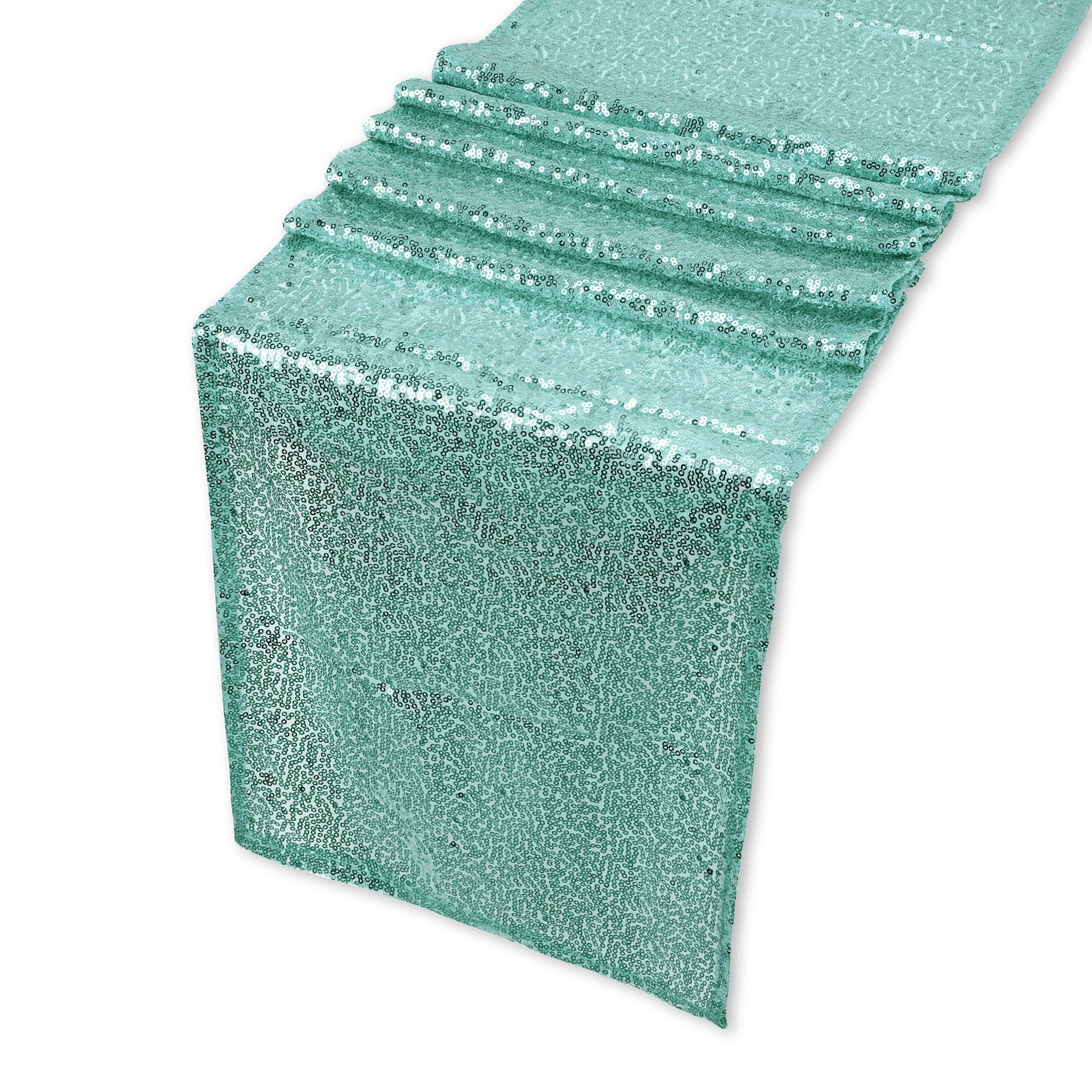 Shimmer Sequin Table Runner, Overlay Sequin Table Linen - 11x108 Inch